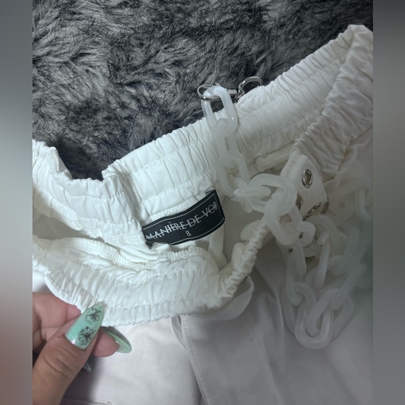 Maniere De Voir Cargo Pants (White) - Picture 2 of 4